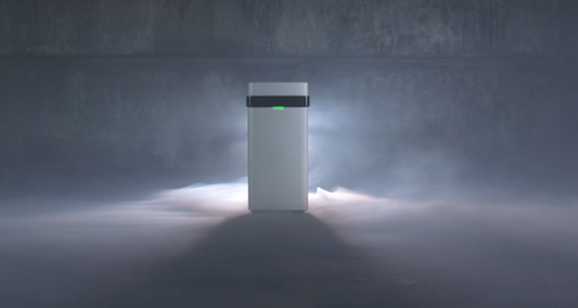 Airdog x5 air purifier is in action of eliminating smoke