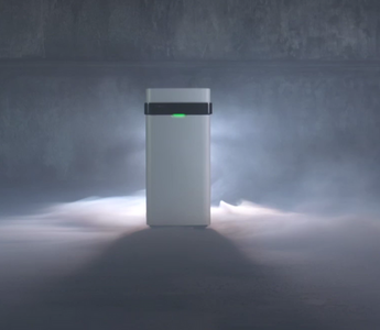 Airdog x5 air purifier is in action of eliminating smoke