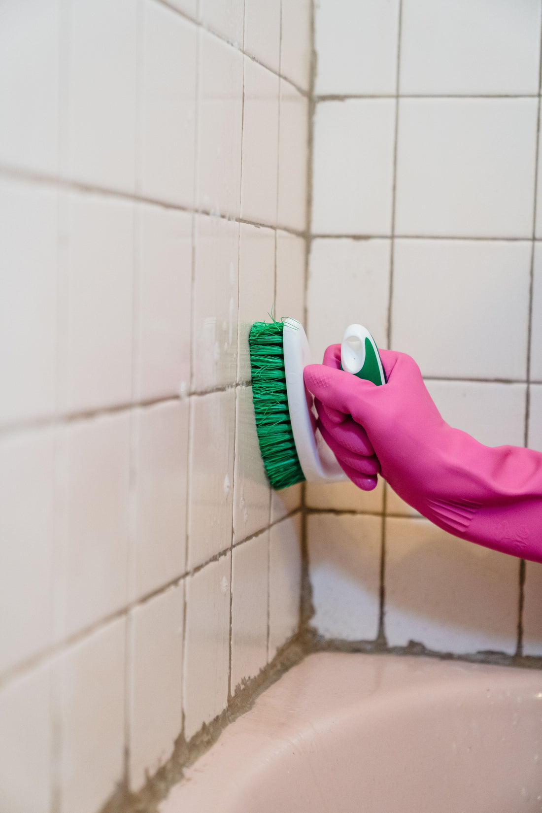 Image of black mold in bathroom